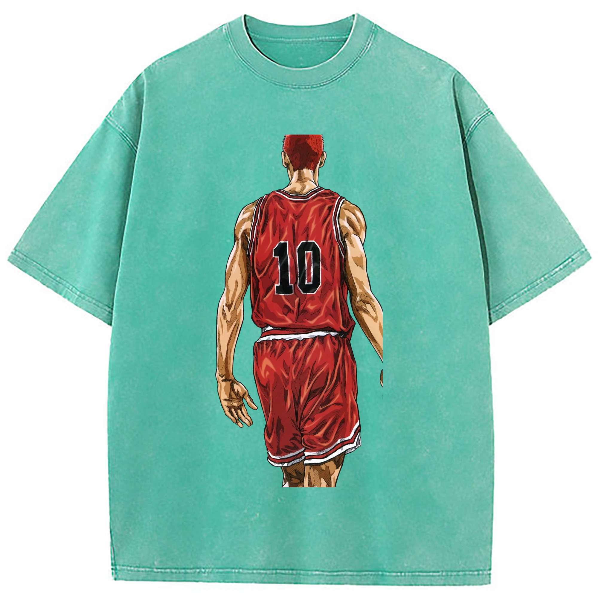 （画像用） SLAM DUNK／スラムダンク 綿100% ヴィンテージ風 半袖Tシャツ（フロントプリント）